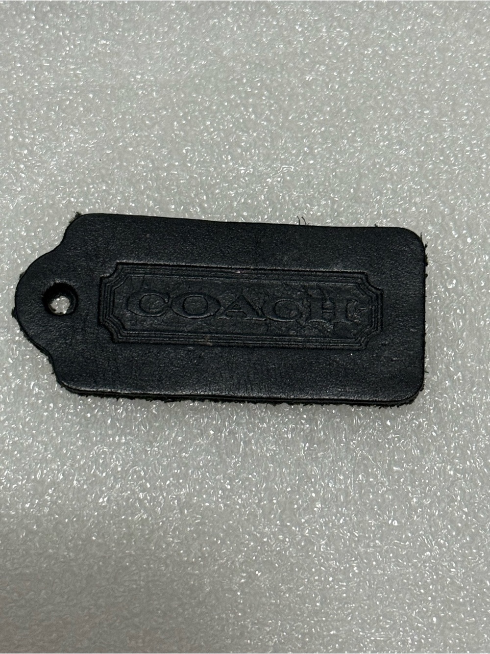 COACH 2000’s Vintage Black Leather Tag Replacement